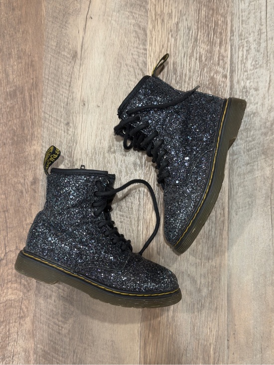 Dr. Martens Other - Dr. Martens Kids Youth Toddler Black Glitter Ankle Boots US Size 11